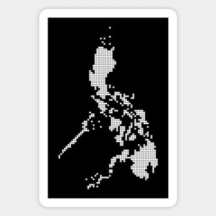 Philippines Pixel Art (White) Magnet